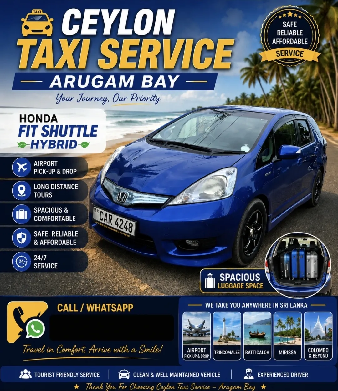 Ceylon Taxi Service Arugambay
