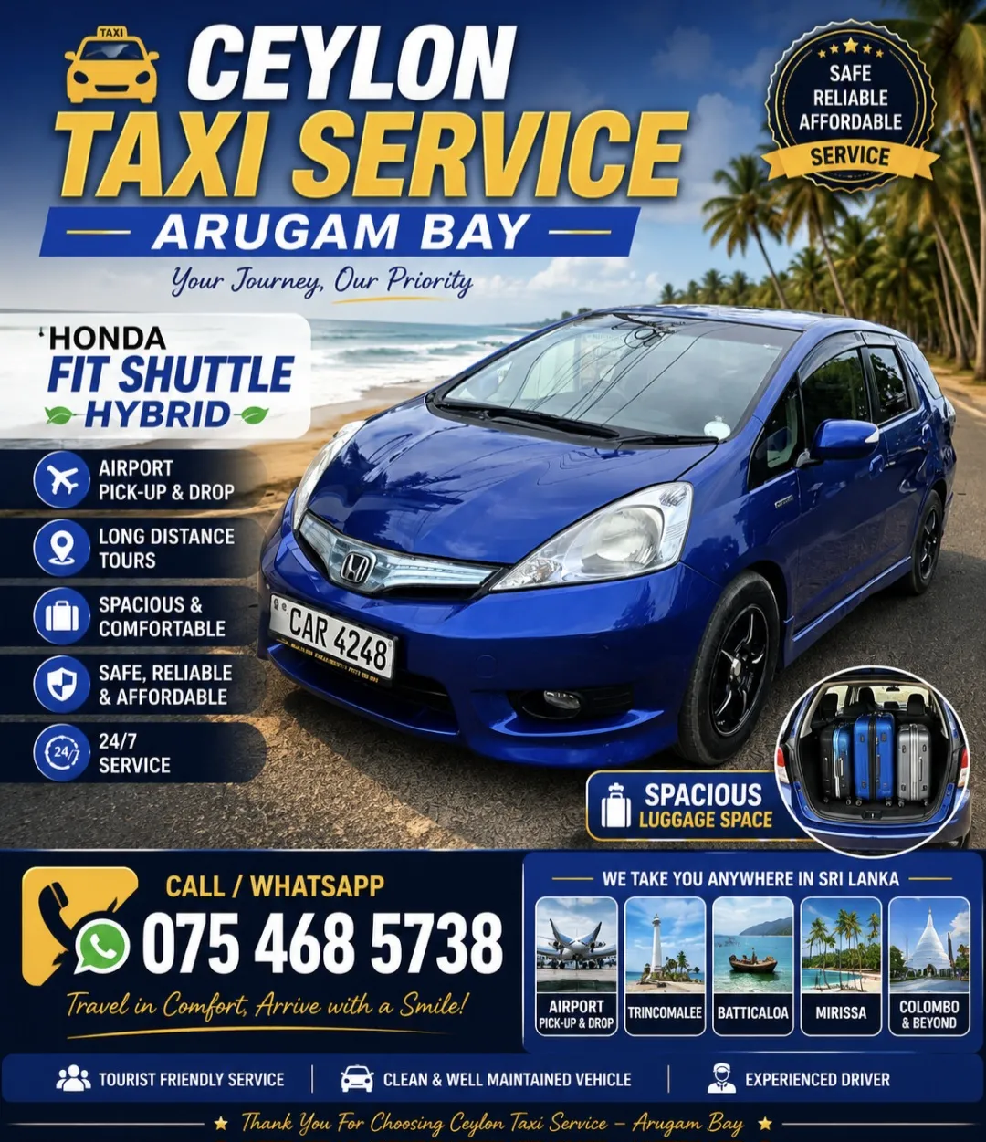 Ceylon Taxi Service Arugambay
